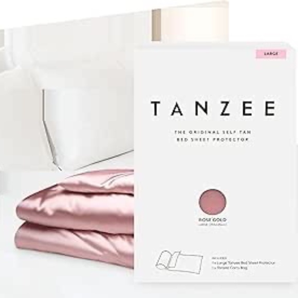 TANZEE Self Tan Bed-Sheet Protector Keep Sheets Clean from Self Tanner Stains - Picture 1 of 7